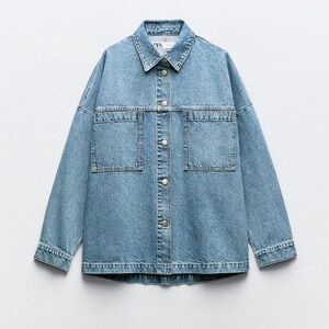 NWOT Zara Denim Shirt Jacket